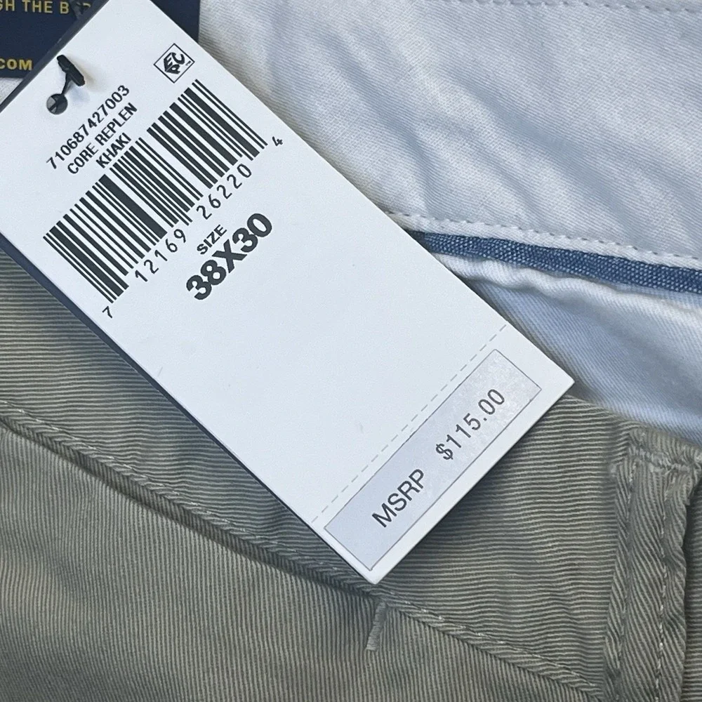 POLO RALPH LAUREN Men's Classic-Fit Flat‎ Front Chino Khaki Pants 38x30 NWT